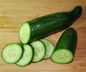 Cucumber, with peel